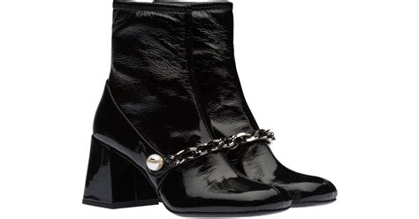 miu miu naplak tech boots|Black Stretch Technical Naplak Booties .